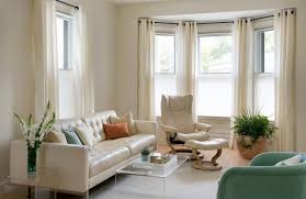 The cornice is a decorative cut of wood that is covered with fabric of your choice. Bay Window Blinds Ideas How To Dress Up Your Bay Window Beautifully
