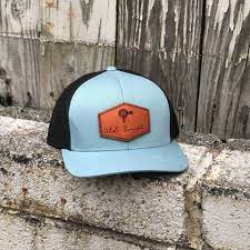 Signature Leather Patch Trucker Hat Leather Patches Trucker Hat Leather