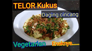 The actual origin of this dish is the city of palembang, situated in the south sumatra province. Resep Telor Kukus Daging Cincang Vegetarian Youtube