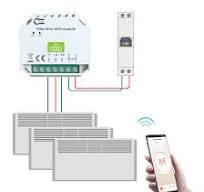 WiFi Control 4 Modes Comfort Heating Fil Pilote Wire Module for Electric  Heating Fp Thermostat