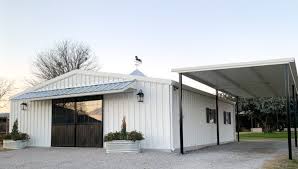 Black And White Barn Style House Before After A Black White Barn Transformation In Texas Stable Style In 2020 White Barn Barn Renovation Pole Barn House Plans