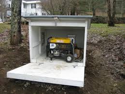 Generator In Rain Generator Shed Shed Diy Generator