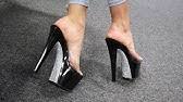 Save money online with mule slides deals, sales, and discounts october 2020. Review Pleaser Delight 601ps Black Mule Slide 6 Inch High Heel Shoes With Walk Unboxing By Sophie Youtube