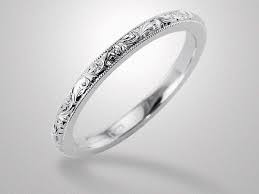 New Victor Canera 1 8mm Platinum Engraved Wedding Band Wedding Band Engraving Wedding Rings Diamond Jewelry Earrings