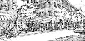 Urs Corp Rochester Ny Rendering By Bondy Studio Building Illustration Perspective Sketch Urban Sketching