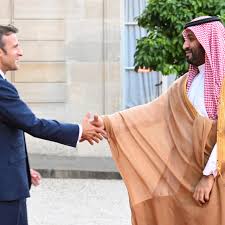 Macron greets Saudi Arabias MBS with handshake as he arrives for Elysée  visit