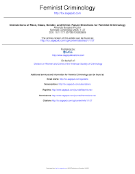 Pdf Intersections Of Race Class Gender And Crime