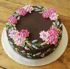 Amazing Buttercream By Yattslilkitchen 8 Chocolate Moist Chocolate Ganache Buttercream Flowers Cake Decorating Spring Cake Dessert Decoration
