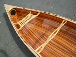 Cedar Strip Canoe I Like The Waterproof Compartment Behind The Bulkhead Wooden Kayak Wood Canoe Wooden Canoe