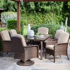 Outdoor Coral Coast Tiara Garden 7 Piece Patio Dining Set Paca051 Patio Dining Set Outdoor Patio Furniture Pergola On The Roof
