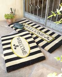 Black And White Striped Doormat Rug 50m8 Mackenzie Childs Awning Stripe Welcome Mat Awning Stripe Double Door Welcome Mat Mackenzie Childs Mackenzie Childs Inspired Mackenzie