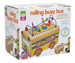 Alex Toys Alex Jr Rolling Busy Bus Baby Wooden Developmental Toy 1997 Alex Toys Http Www Amazon Com Dp B00bdmn Early Learning Toys Baby Boy Toys Alex Toys