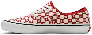 Find red checkered at vans. Supreme X Authentic Pro Checkered Red Vans Vn000q0djly Goat