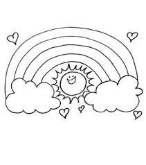 Each concentric band is wide enough for your toddler and preschooler to practice their pencil grip and coloring skills. Rainbow Sun Colouring Page Rainbow Coloring Page Rainbow Drawing Sun Coloring Pages