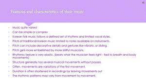 In general, music of malaysia may be categorised as classical, folk, syncretic. Music In South Korea By Sarah Vandenberg Ppt Download
