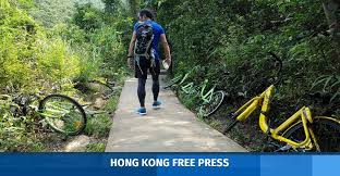 Wear a colourful jersey and a pair of proper, reflective shoes to alert hikers and other country park visitors from a distance. Hong Kong Free Press Hkfp On Twitter In Pictures Dockless Share Bikes Left Abandoned Along Lantau Country Park Hiking Trail Https T Co Imi1nlvvnc Hongkong Designinghongk Gobeebike Cycling Hongkong Https T Co Pojjfp0me9