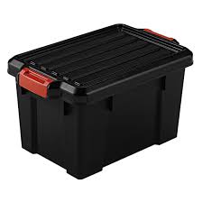 Industrial plastic shelf bins heavy duty warehouse rack storage boxes mold. Iris 20 Quart Heavy Duty Storage Tote In Black Overstock 32363719
