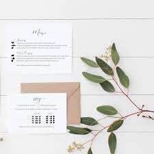 Kraft black wedding rsvp template. Wedding Menu Choice Cards A Handy Guide Contemporary Wedding Stationery Boutique
