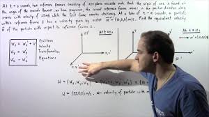 Suppose there are two reference frames (systems) designated this set of equations is known as the galilean transformation. Galilean Velocity Transformation Example Youtube