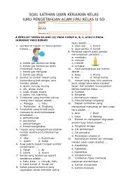 Doc Contoh Soal Ukk Ipa Kelas 3 Sd Idha Rachmawati Academia Edu