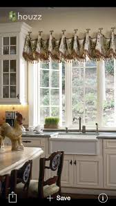Window shutters bring a vintage vibe to this kitchen space. Drapes For Kitchen And Dish Room Kitchen Window Treatments Kitchen Window Design Kitchen Window Coverings
