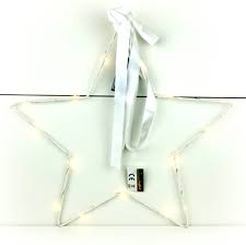 Weihnachtsstern Mit Led Weiß Zum Hängen Metall 40 X 40 Cm