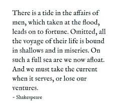 Shakespeare There Is A Tide Caesar Quotes William Shakespeare Quotes Quotes