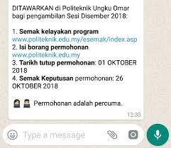 Over the time it has been ranked as high as 93 449 in the world politeknik has a high google pagerank and bad results in terms of yandex topical citation index. Majlis Perwakilan Pelajar Sur Twitter Permohonan Kemasukan Ke Politeknik Kolej Komuniti Sesi Disember 2018