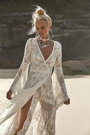 Rue De Seine Moonlight Magic Boho Wedding Gowns Hippie Dresses Wedding Dresses Hippie Wedding Dress Vintage Sleeves