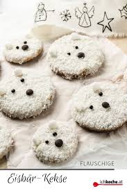 Flauschige Eisbar Kekse Rezept Rezept Rezept Kekse Weihnachtskekse Backen Weihnachten Kinder