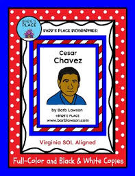 This is a thumbnail of the cesar chavez coloring worksheet printout page. Cesar Chavez Biography Book And Coloring Book By Barb S Place Tpt