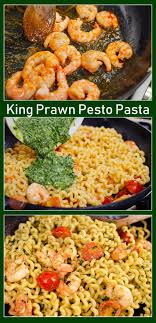 Pesto King Prawn Pasta Recipe Prawn Pasta Pasta Recipes Seafood Recipes
