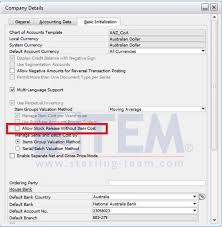 Sap_businessone_tips Stem Allow Stock Release Without Item