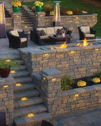 10 Retaining Wall Lights Ideas Retaining Wall Landscape Lighting Backyard