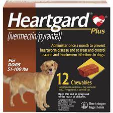 The monthly treatment saves the pet from heartworm diseases by destroying the tissue stage of heartworm larvae. Heartgard Plus Brown For Dogs 51 100 Lbs 12 Chews Free Shipping Ep Rx