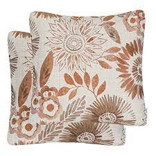 Check out the list of 2020 newest micro soft plush blanket manufacturers above and compare similar choices like fleece blanket, coral fleece blanket, polyester. Mika Home Pack Of 2 Decorative Throw Pillows Cases Cushion Cover For Sofa Couch Bed Sunflower Pattern 20x20 Inches Brown Cream Buy Online In Aruba At Aruba Desertcart Com Productid 83860072