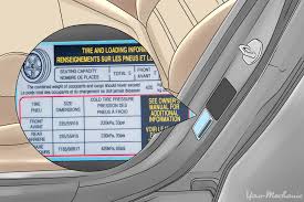 Image result for tire air pressure sticker