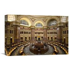 Global Gallery Main Reading Room Library Of Congress Thomas Jefferson Building Washington D C By Carol Highsmith Photographic Print On Wrapped Canvas Way In 2020 Beautiful Library Library Of Congress Reading Room