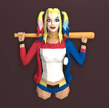 Get 3d puzzle today with drive up, pick up or same day delivery. Harley Quinn Papercraft Pdf Template Diy 3d Model Fanart Etsy