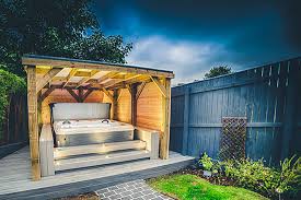 Let's take a look at some of the hot tub enclosure ideas that you can use to take inspiration for your hot tub enclosure. Hot Tub Housing Gazebos Enclosures A Complete Guide