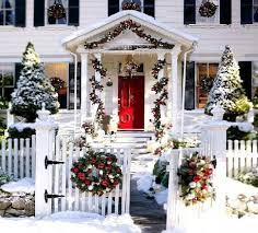 Arredare Il Giardino E Terrazzo A Natale Portico Natalizio Decorazione Festa Casa Natalizia