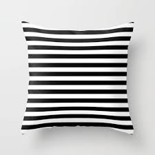 Black And White Striped Road Sign Modern Black White Stripes Monochrome Pattern Pillow Patterned Throw Pillows Stripe Throw Pillow Black And White Pillows