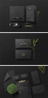 Download Free Download Elegant Black Branding Stationery Psd Mockup Branding Branding Mockups Stationery Branding Graphic Design Tips