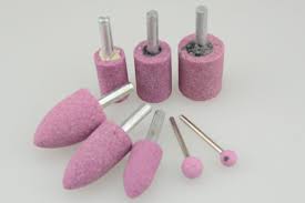 Aluminum Oxide Mounted Points Pink Mounted Stone White