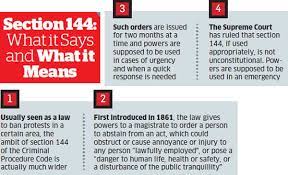 Section 144 is a ruling that prohibits public gatherings in a given jurisdiction. Explained How Section 144 Crpc Works Civilsdaily