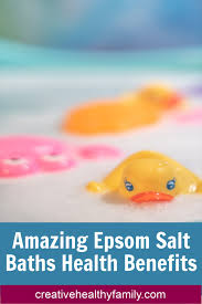 Epsom salt baths are hugely popular but are they effective? 5 Amazing Epsom Salt Baths Health Benefits Creative Healthy Family