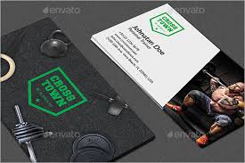Neon yellow fitness business card. 59 Gym Business Card Templates Free Psd Designs