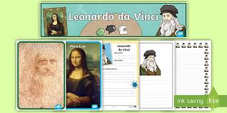 Leonardo da vinci was a human scientist and artist in florence, a city in northern italy on earth. Leonardo Da Vinci Resource Pack Teacher Made
