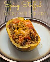 Spicy Stuffed Spaghetti Squash Recipe Upstate Ramblings Recipes Spaghetti Squash Squash Recipes