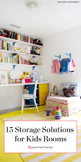 We've found some of the best diy storage ideas for kids rooms on the web. 15 Cute Kids Room Organization Storage Ideas Storing Toys In Kids Bedrooms Apartment Therapy